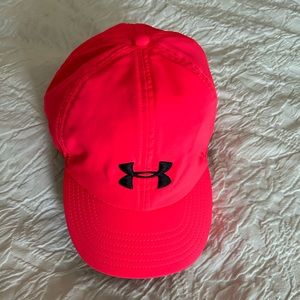 Women’s Under Armour “Blizting” Adjustable Cap 🧢 WORN ONCE - Hot Pink $13